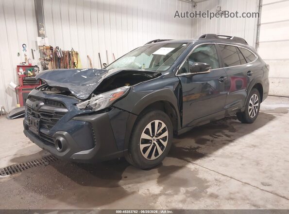 4S4BTADC4R3301467 2024 SUBARU OUTBACK Синий Передняя левая четверть