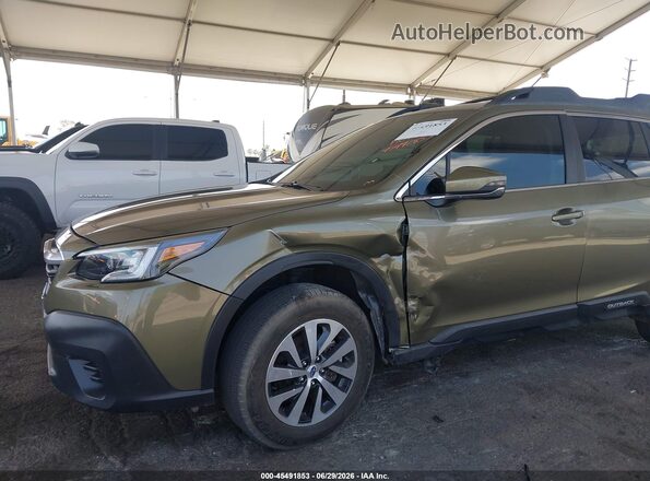 4S4BTADC9M3148772 2021 SUBARU OUTBACK Зеленый Вид спереди