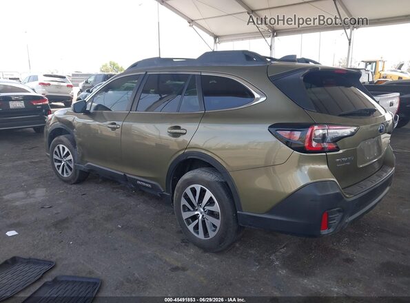 4S4BTADC9M3148772 2021 SUBARU OUTBACK Зеленый Задняя левая четверть