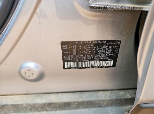 4S4BTAFC1R3101529 2024 SUBARU OUTBACK Silver 