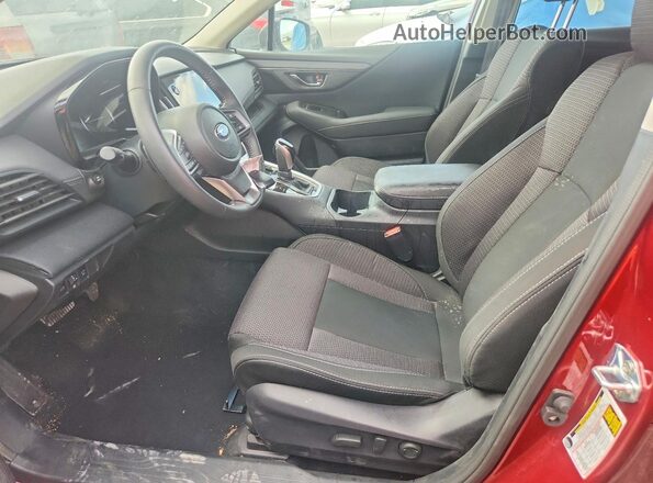 4S4BTAFC3S3244388 2025 SUBARU OUTBACK Red Widok wnętrza z przodu