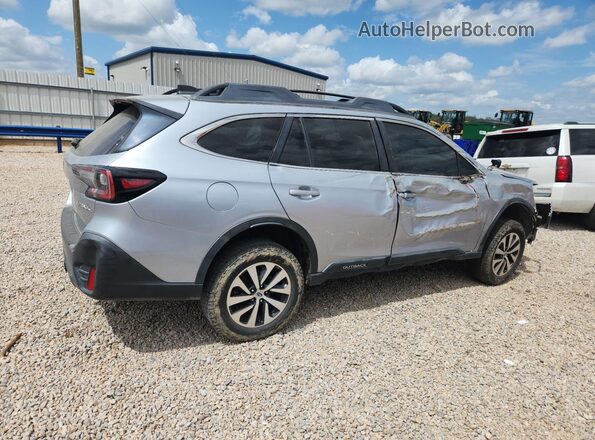 4S4BTAFC5M3220595 2021 SUBARU OUTBACK Серебряный Задняя правая четверть