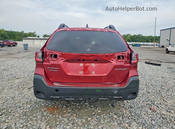4S4BTAFC5S3125452 2025 SUBARU OUTBACK Red Вид ззаду