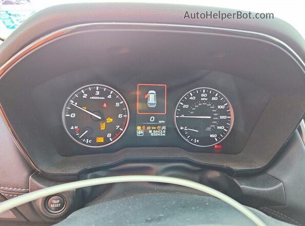 4S4BTAFC7R3145020 2024 SUBARU OUTBACK Зеленый Вид щитка приборов