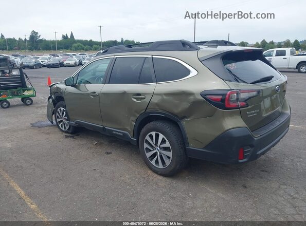 4S4BTAFC9M3201855 2021 SUBARU OUTBACK Green Rear left
