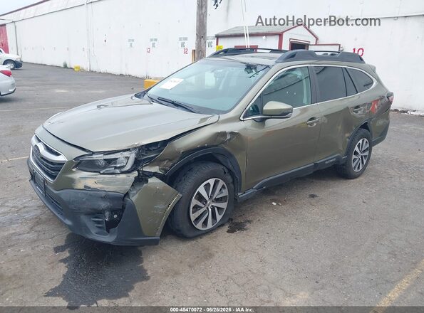 4S4BTAFC9M3201855 2021 SUBARU OUTBACK Green Front left