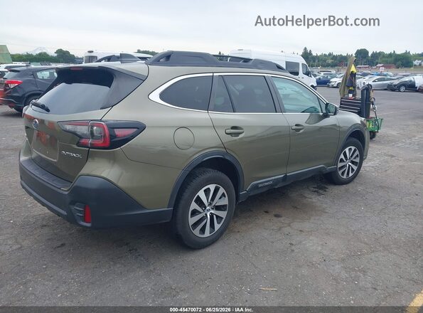 4S4BTAFC9M3201855 2021 SUBARU OUTBACK Green Rear right