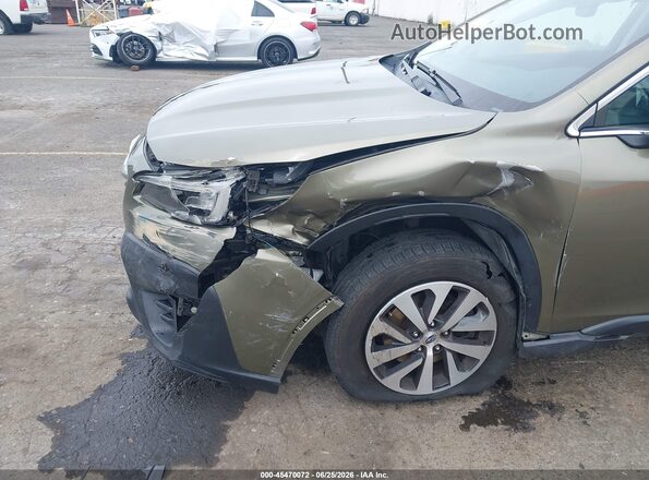 4S4BTAFC9M3201855 2021 SUBARU OUTBACK Green Front view