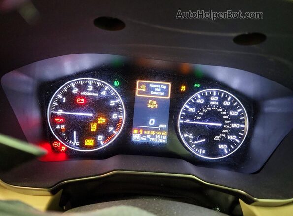 4S4BTALC0L3210964 2020 SUBARU OUTBACK Tan Widok zestawu wskaźników