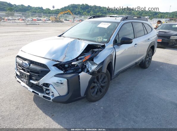 4S4BTALC0P3157897 2023 SUBARU OUTBACK Silver Առջևի ձախ երեք քառորդ տեսարան
