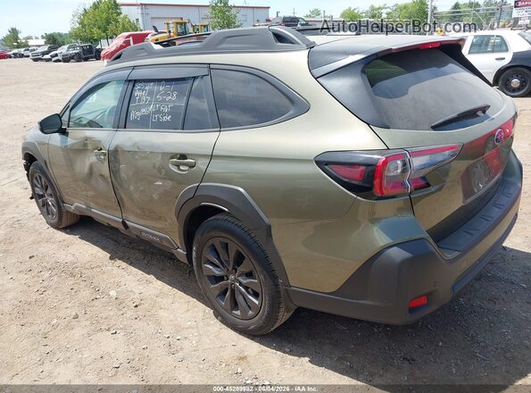 4S4BTALC5S3293368 2025 SUBARU OUTBACK Зеленый Задняя левая четверть