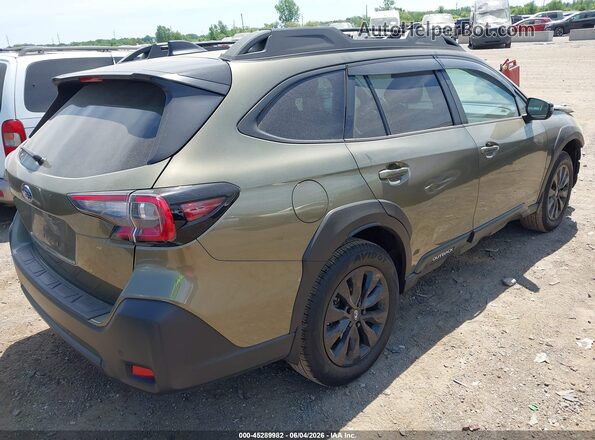 4S4BTALC5S3293368 2025 SUBARU OUTBACK Зеленый Задняя правая четверть