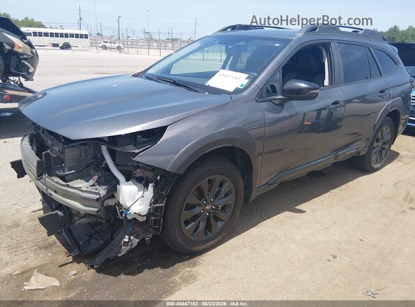 4S4BTALC6P3192136 2023 SUBARU OUTBACK Серый Передняя левая четверть