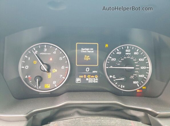 4S4BTALCXS3297285 2025 SUBARU OUTBACK Silver Widok zestawu wskaźników