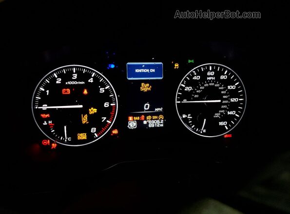 4S4BTALCXS3333394 2025 SUBARU OUTBACK White Instrument cluster view