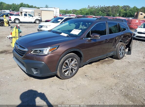 4S4BTAMC2M3169771 2021 SUBARU OUTBACK Brown წინა მარცხენა ხედი სამი მეოთხედიდან