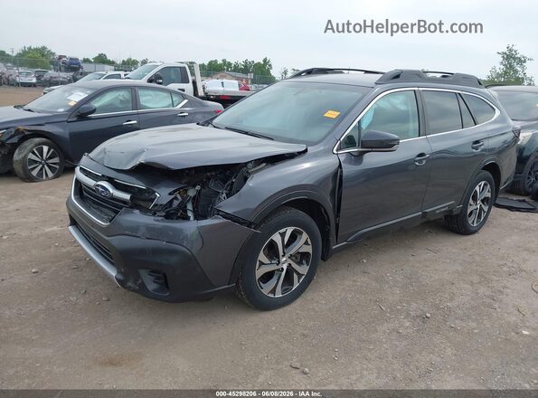 4S4BTAMC2N3149179 2022 SUBARU OUTBACK Gray წინა მარცხენა ხედი სამი მეოთხედიდან