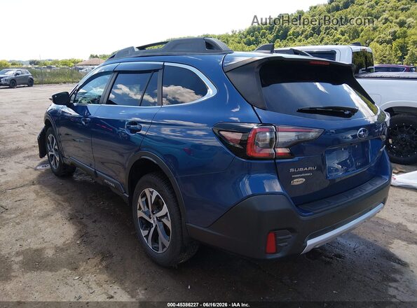 4S4BTANC1M3154631 2021 SUBARU OUTBACK Синий Задняя левая четверть