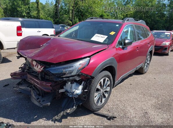 4S4BTANC1R3246331 2024 SUBARU OUTBACK Темно-бордовый Передняя левая четверть