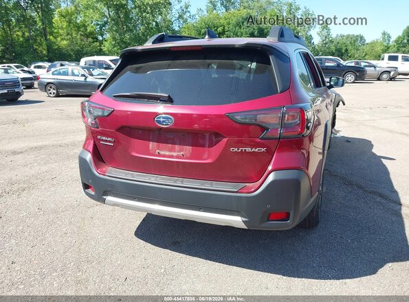 4S4BTANC1R3246331 2024 SUBARU OUTBACK Темно-бордовый Задняя правая четверть