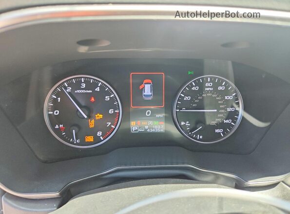 4S4BTANC2M3142990 2021 SUBARU OUTBACK White Вид щитка приладів