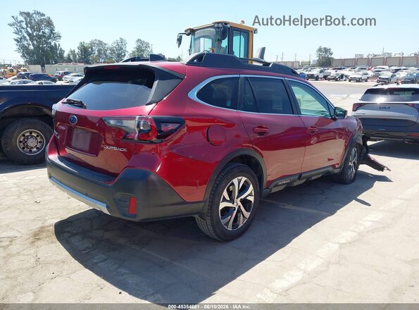 4S4BTANC2N3199353 2022 SUBARU OUTBACK Red Задня права чверть