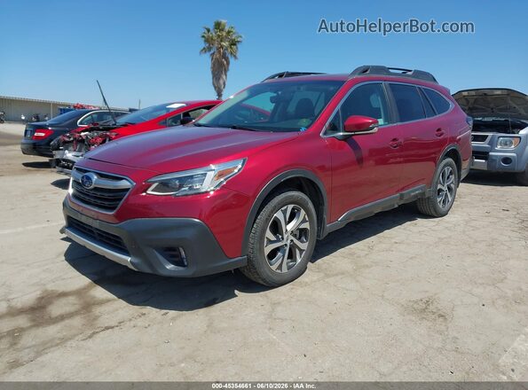 4S4BTANC2N3199353 2022 SUBARU OUTBACK Red Передня ліва чверть