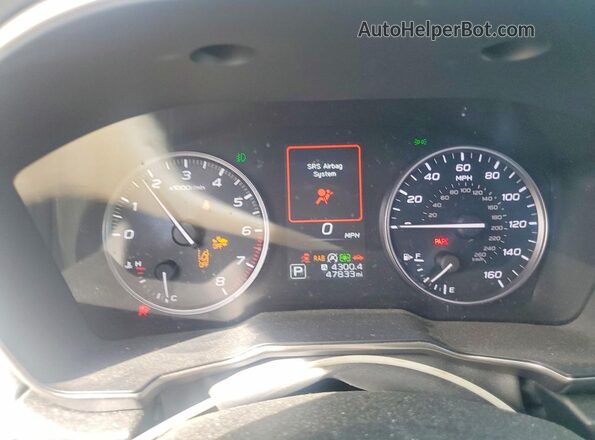 4S4BTANC2N3238409 2022 SUBARU OUTBACK Silver Սարքավորումների վահանակի տեսք