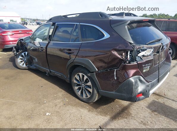 4S4BTANC2R3115036 2024 SUBARU OUTBACK Burgundy Rear left