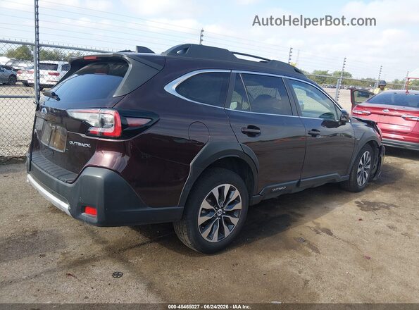 4S4BTANC2R3115036 2024 SUBARU OUTBACK Burgundy Rear right