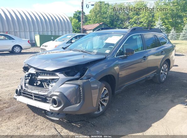 4S4BTANC2S3304517 2025 SUBARU OUTBACK Gray Առջևի ձախ երեք քառորդ տեսարան