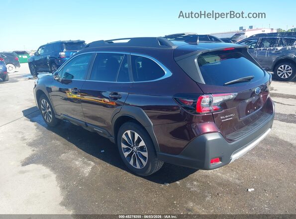 4S4BTANC3R3218630 2024 SUBARU OUTBACK Maroon უკანა მარცხენა