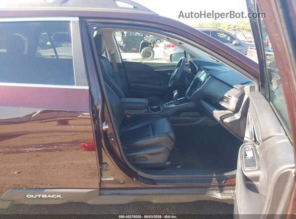 4S4BTANC3R3218630 2024 SUBARU OUTBACK Maroon წინა სალონის ხედი