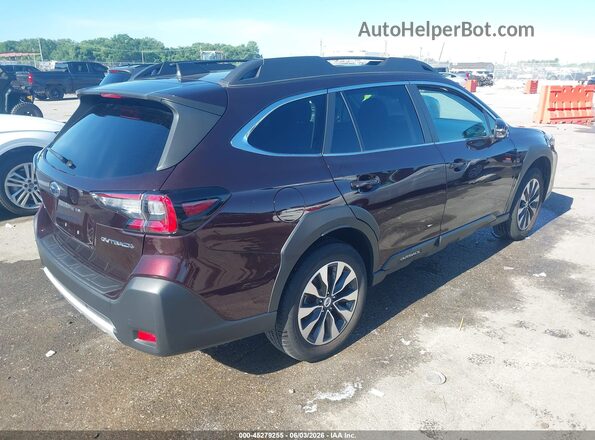 4S4BTANC3R3218630 2024 SUBARU OUTBACK Maroon უკანა მარჯვენა