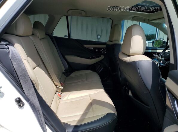 4S4BTANC4M3213820 2021 SUBARU OUTBACK White Vista interior trasera