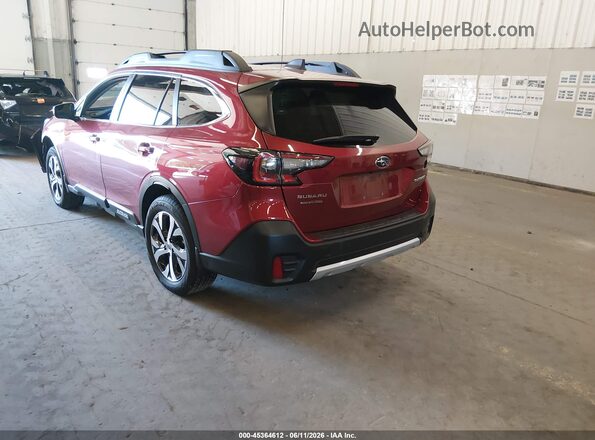 4S4BTANC4N3230506 2022 SUBARU OUTBACK Темно-бордовый Задняя левая четверть