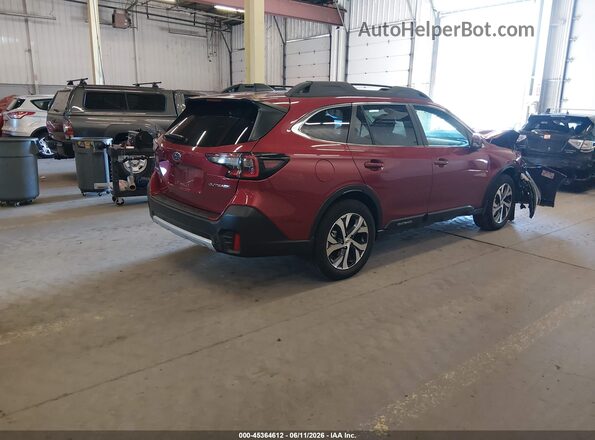 4S4BTANC4N3230506 2022 SUBARU OUTBACK Темно-бордовый Задняя правая четверть
