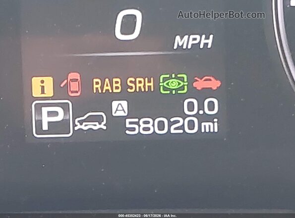 4S4BTANC5L3232570 2020 SUBARU OUTBACK Серебряный 