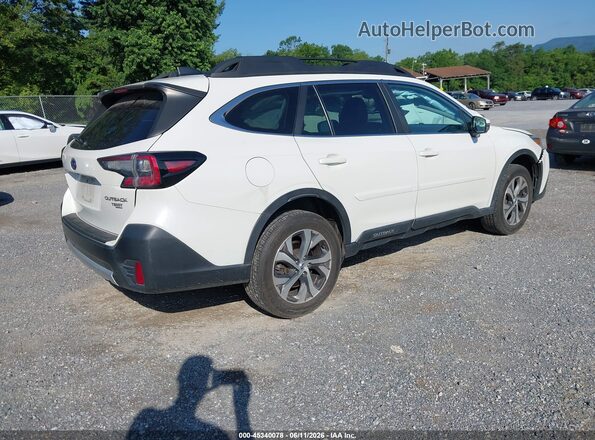 4S4BTANC5L3270431 2020 SUBARU OUTBACK Белый Задняя правая четверть