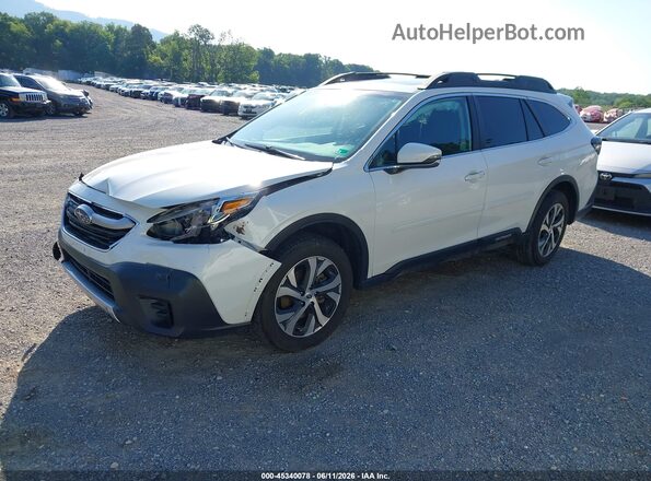 4S4BTANC5L3270431 2020 SUBARU OUTBACK Белый Передняя левая четверть