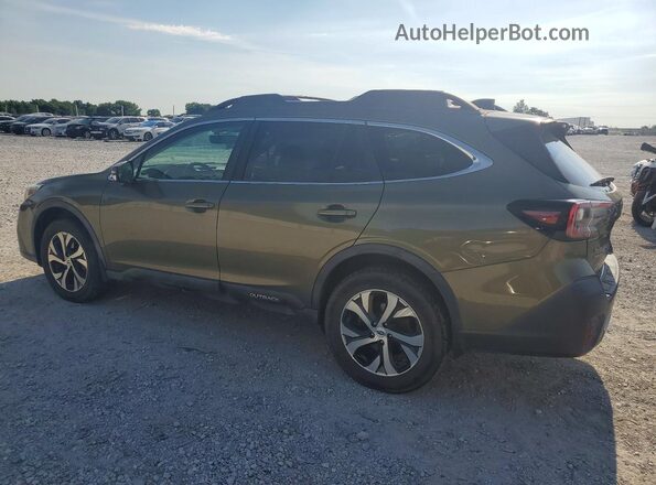 4S4BTANC6L3123678 2020 SUBARU OUTBACK Зеленый Задняя левая четверть