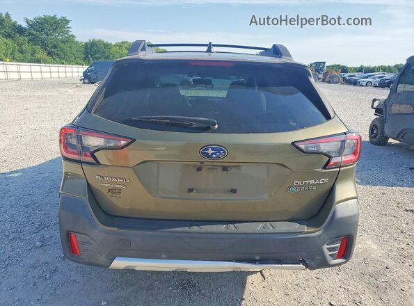 4S4BTANC6L3123678 2020 SUBARU OUTBACK Зеленый Вид сзади
