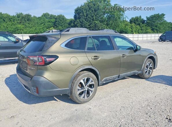 4S4BTANC6L3123678 2020 SUBARU OUTBACK Зеленый Задняя правая четверть