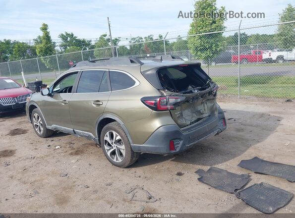 4S4BTANCXL3135249 2020 SUBARU OUTBACK Green Задня ліва чверть