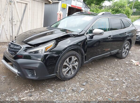 4S4BTAPC2M3202232 2021 SUBARU OUTBACK Черный Передняя левая четверть