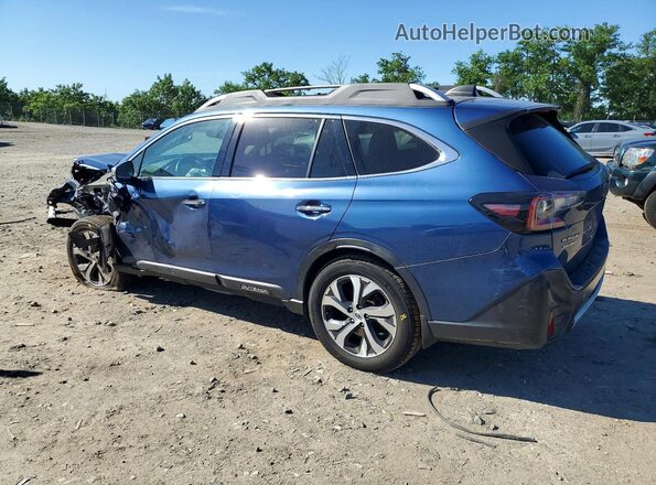 4S4BTAPC9L3158308 2020 SUBARU OUTBACK Синий Задняя левая четверть