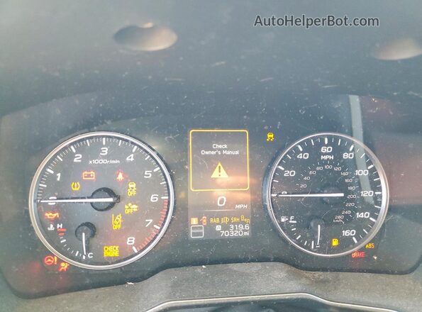 4S4BTAPC9L3158308 2020 SUBARU OUTBACK Синий Вид щитка приборов