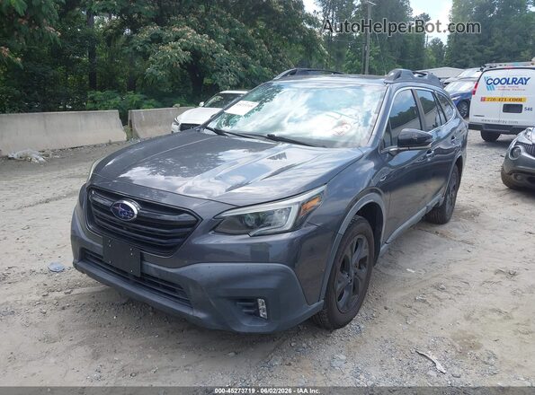 4S4BTGKD0L3108058 2020 SUBARU OUTBACK Gray Առջևի ձախ երեք քառորդ տեսարան