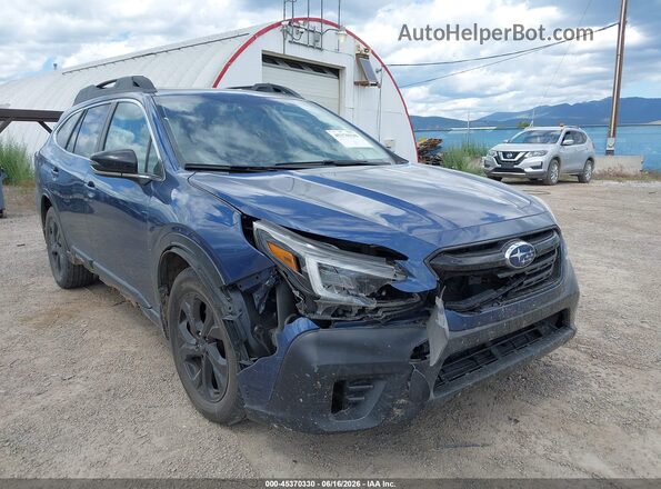 4S4BTGKD0L3244271 2020 SUBARU OUTBACK Blue წინა ხედი