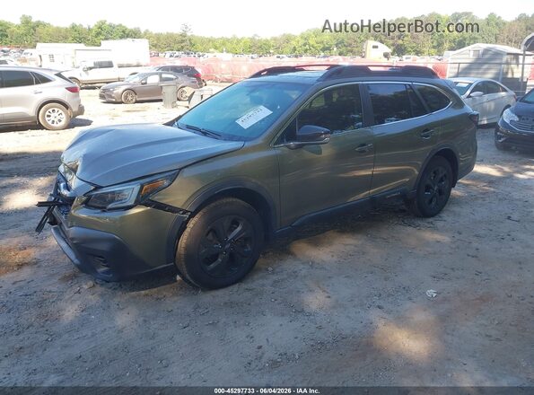 4S4BTGKD3L3228789 2020 SUBARU OUTBACK Green Vista tres cuartos delantera izquierda